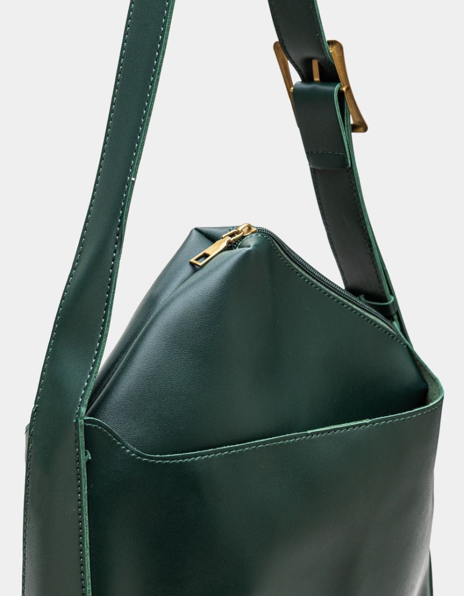 Buckle Tote in Green_1