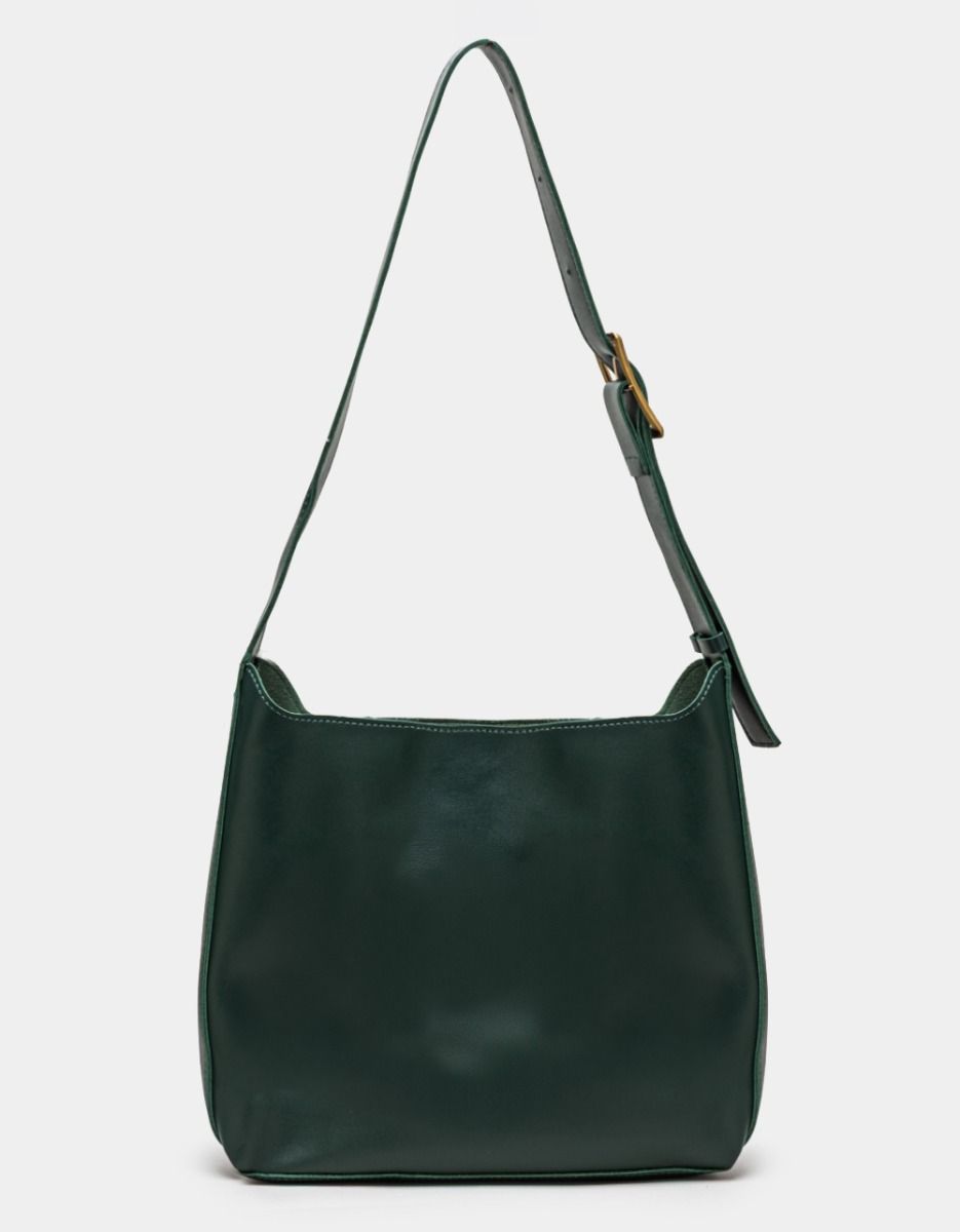 Buckle Tote in Green_0