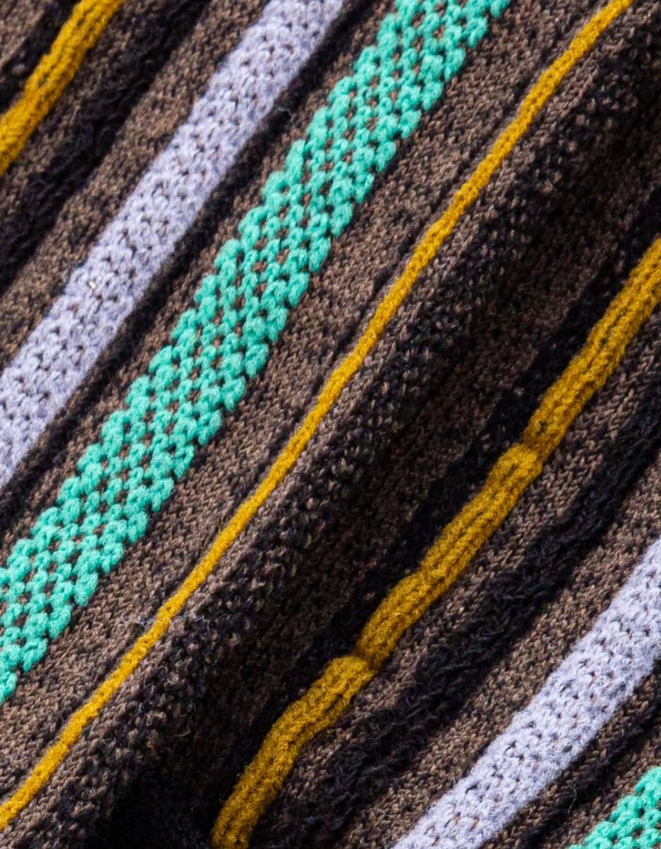 Busy Stripe Socks in Black_2