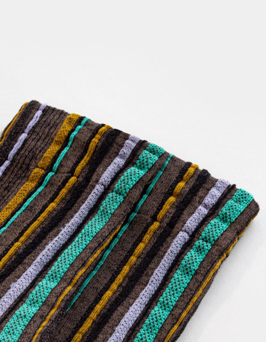 Busy Stripe Socks in Black_3