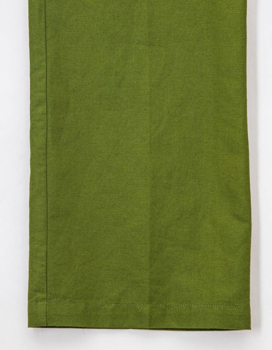 Buttoned Linen Cotton Pants_7