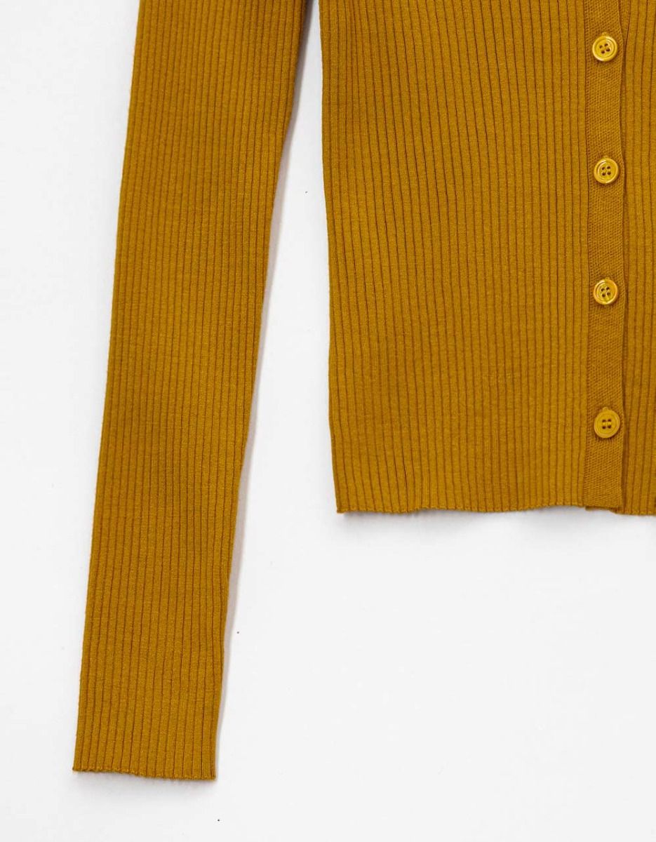 Cal Button Knit in Mustard_1