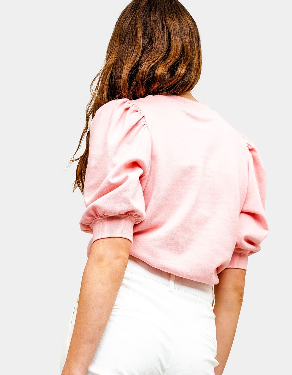 Candice Puff Sleeve Tee in Rosewater_4