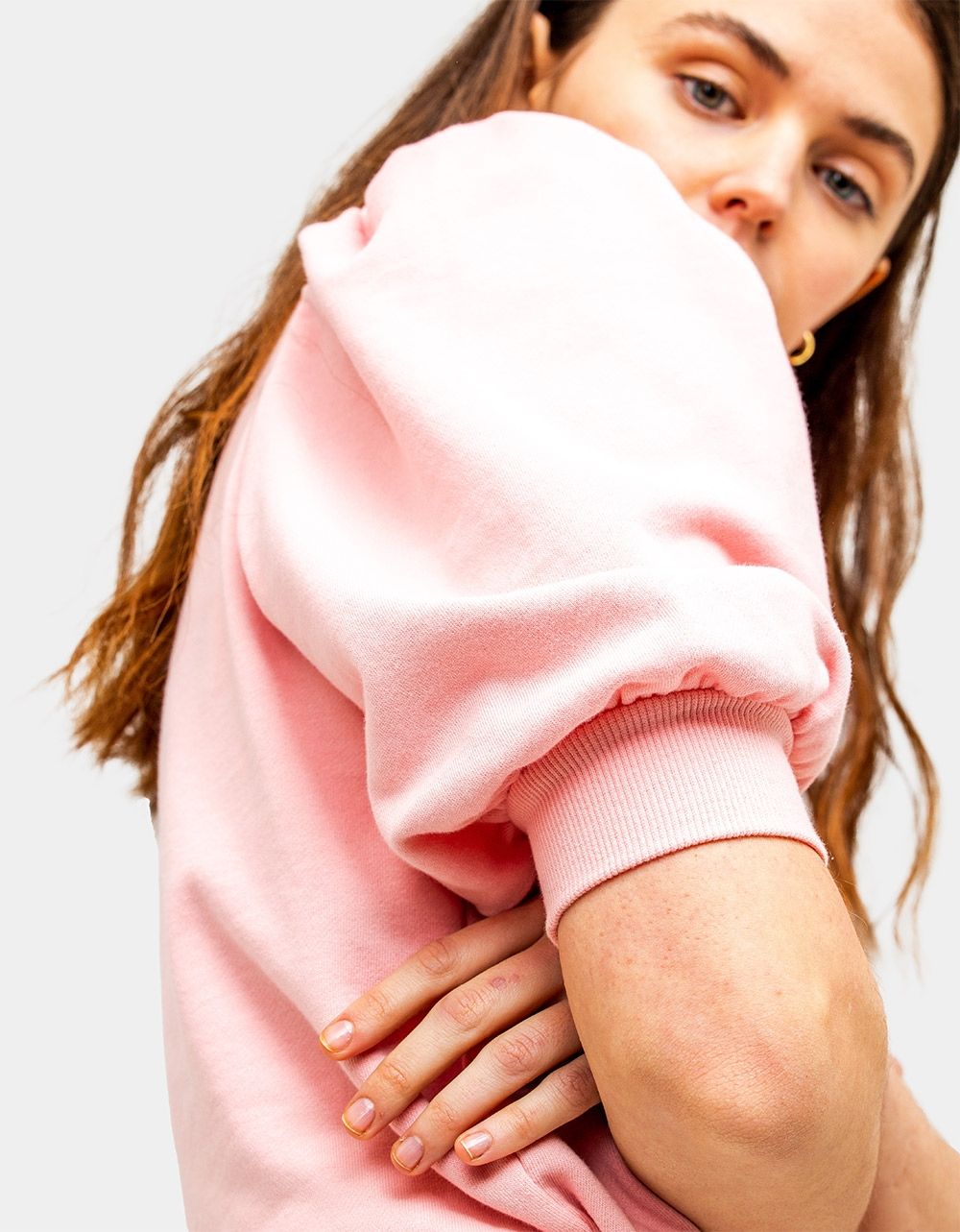 Candice Puff Sleeve Tee in Rosewater_5