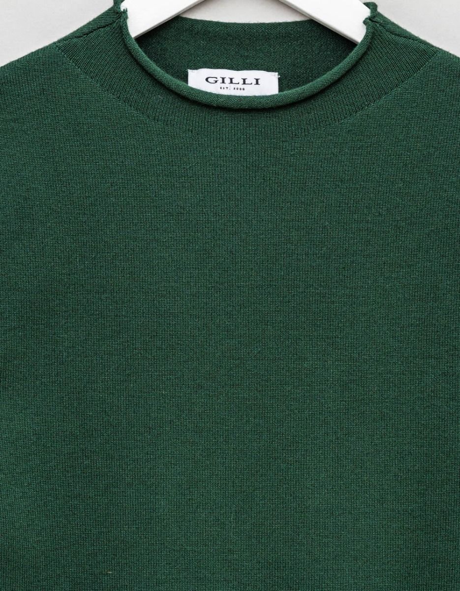 Cap Sleeve Knit Tee in Hunter_1