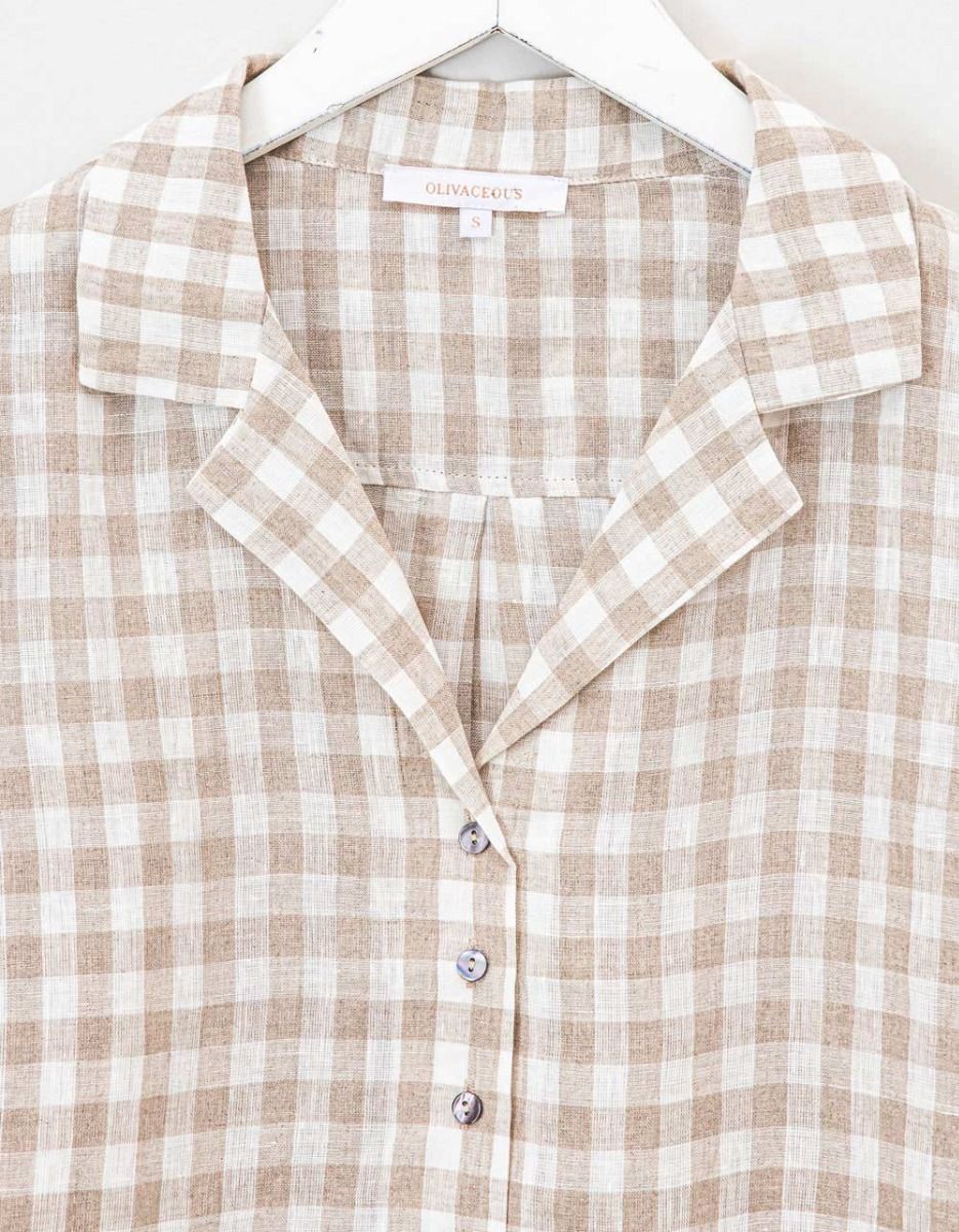 Caqui Gingham Shirt_5