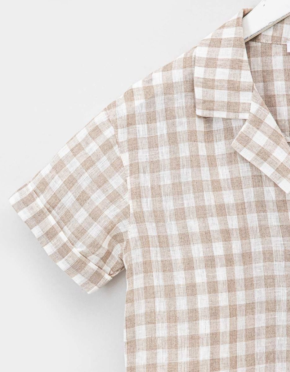 Caqui Gingham Shirt_6