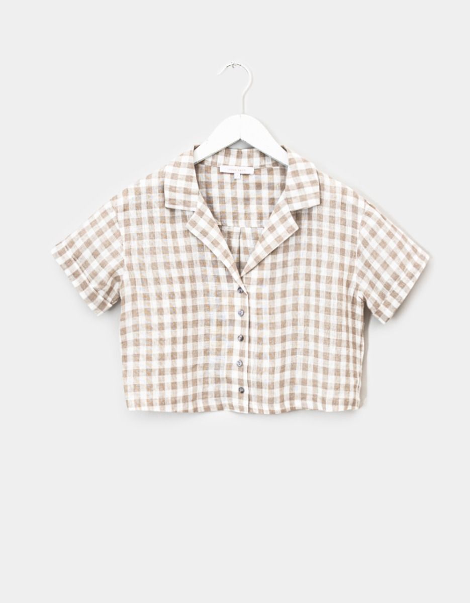 Caqui Gingham Shirt_0
