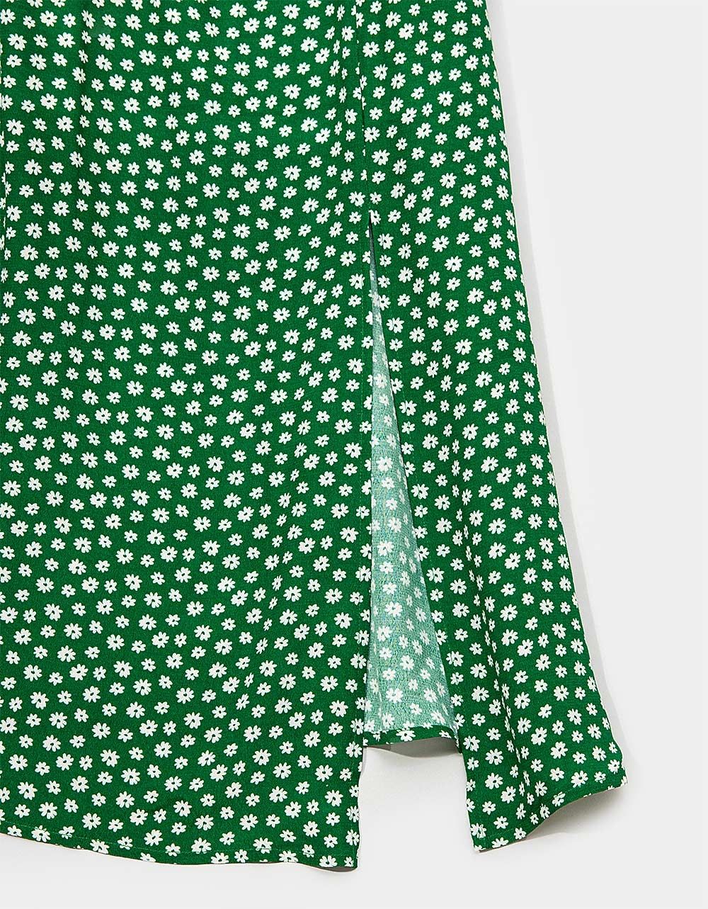 Carina Floral Midi in Green_2