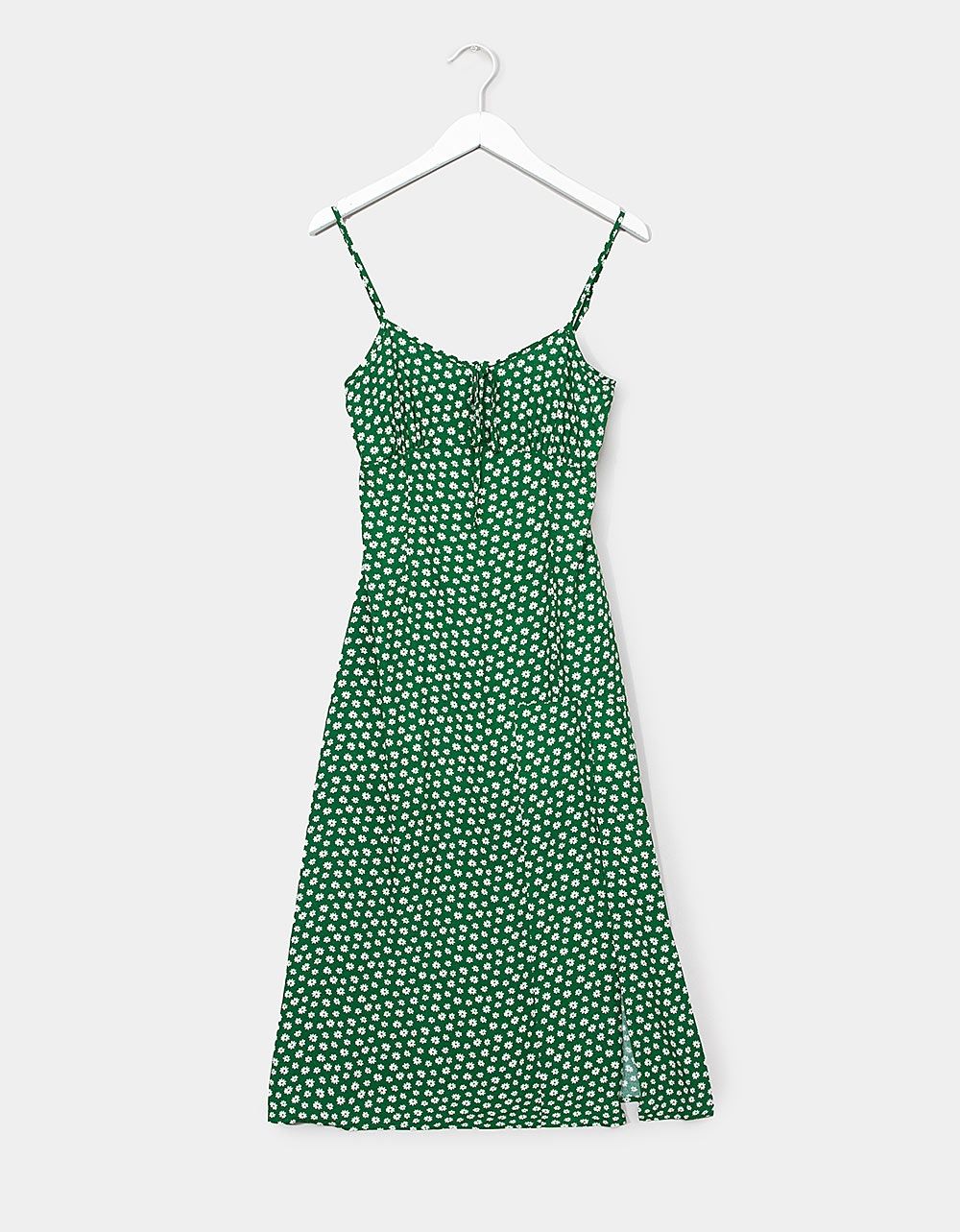 Carina Floral Midi in Green_0
