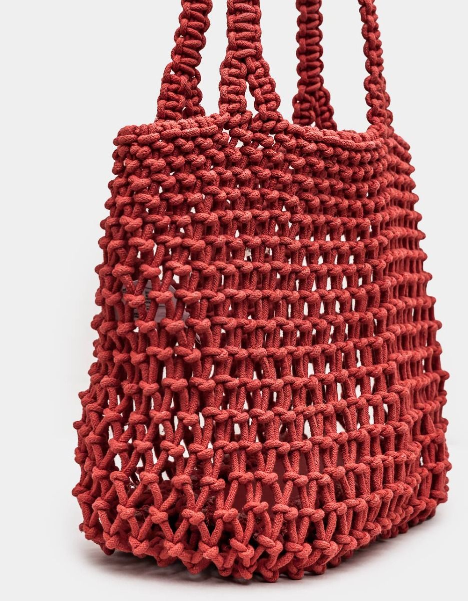 Carlina Woven Bag in Rouge_2
