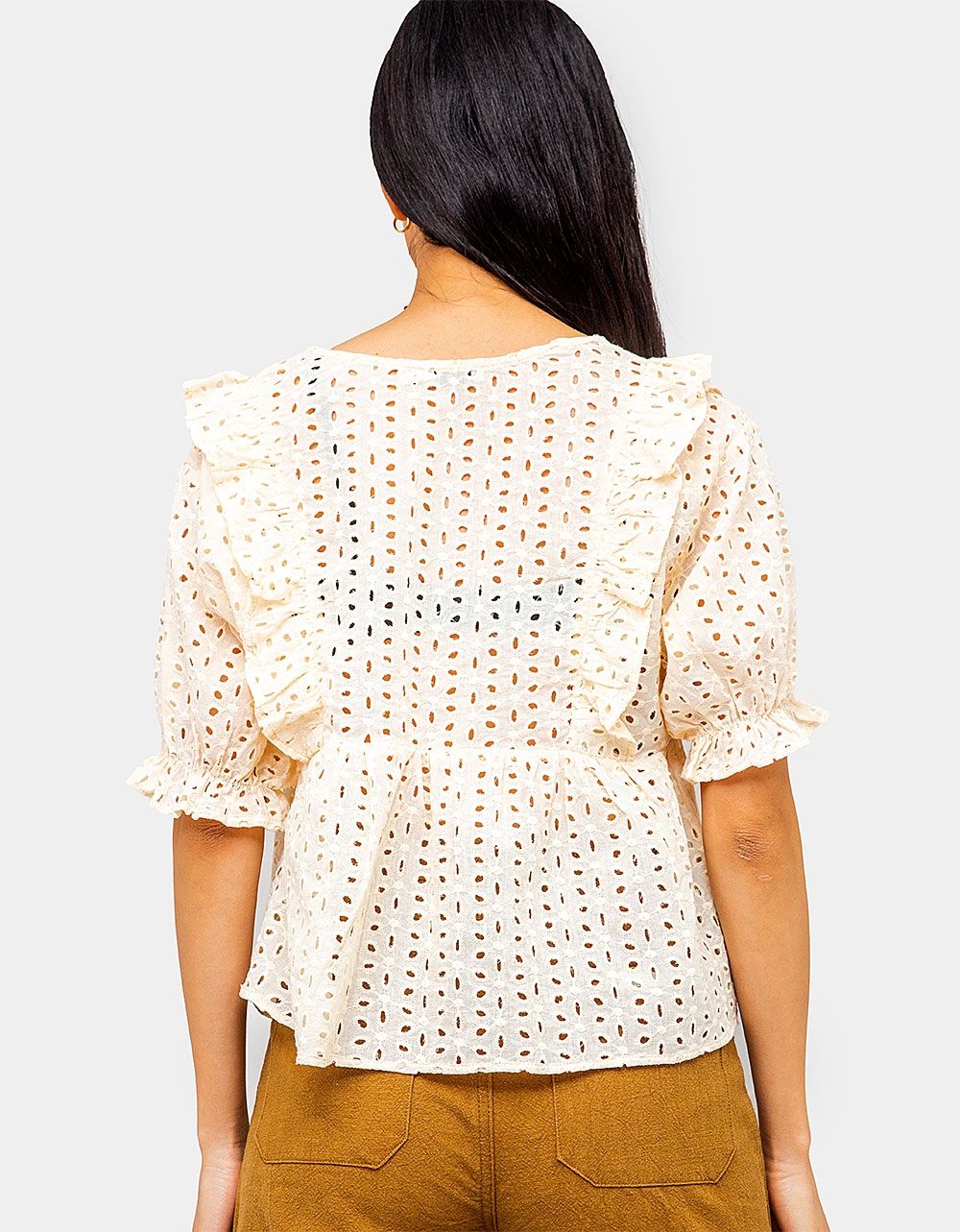Cassia Eyelet Frill Blouse_4