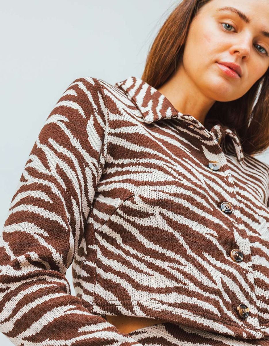 Cebra Printed Knit Cardi_3