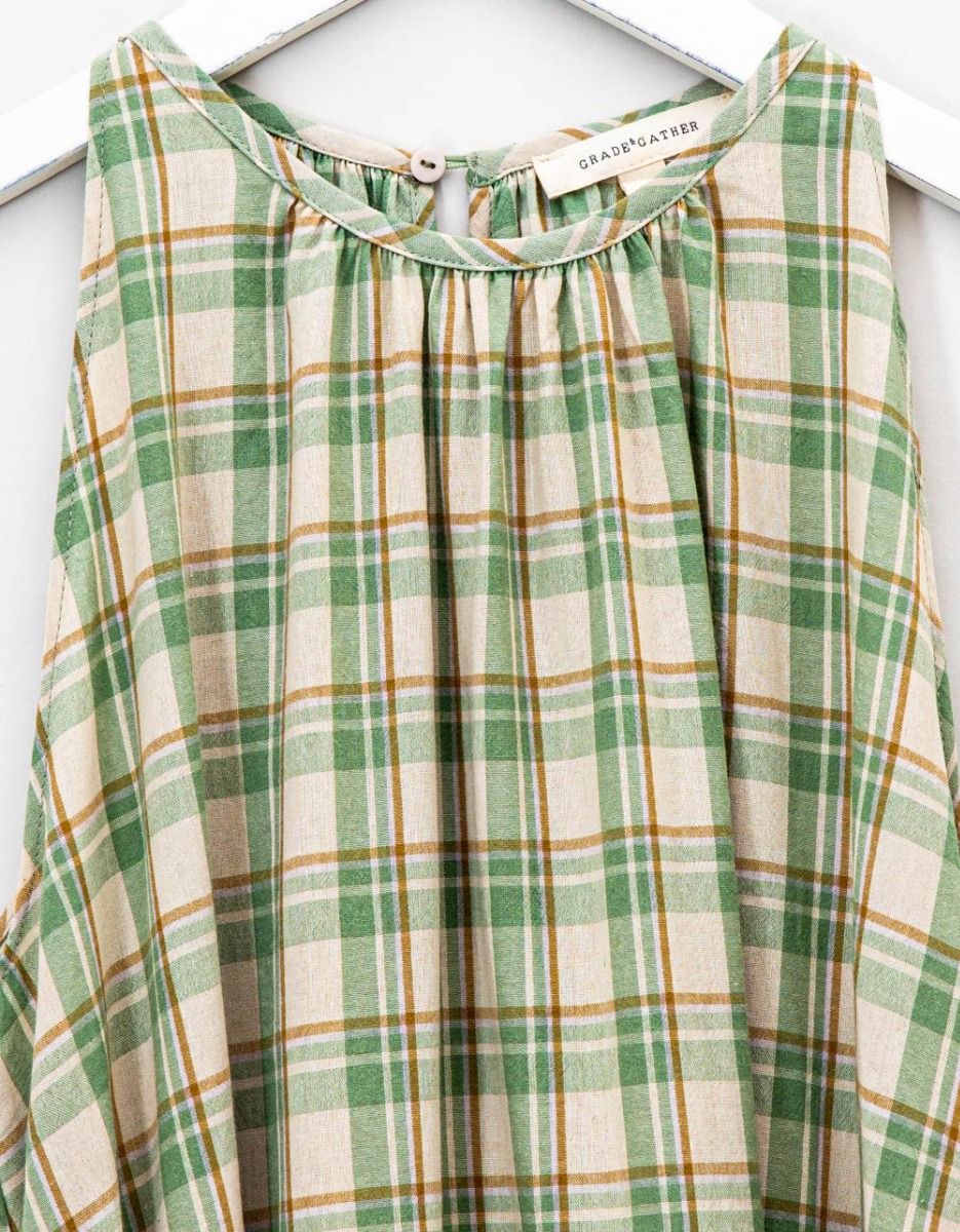 Celadon Plaid Dress_2
