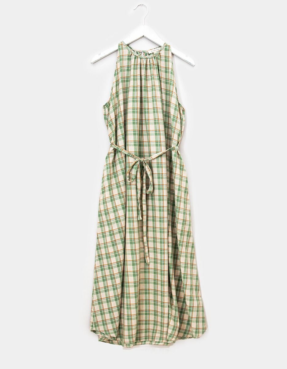 Celadon Plaid Dress_0