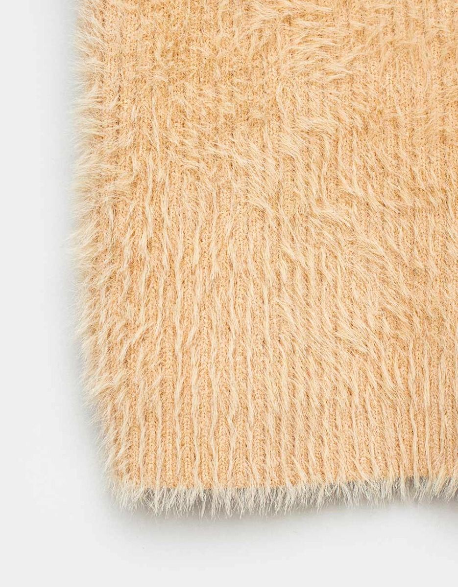 Celeste Fuzzy Cami in Beige_2