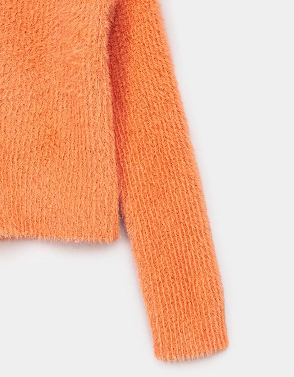 Celeste Fuzzy Cardi in Apricot_4