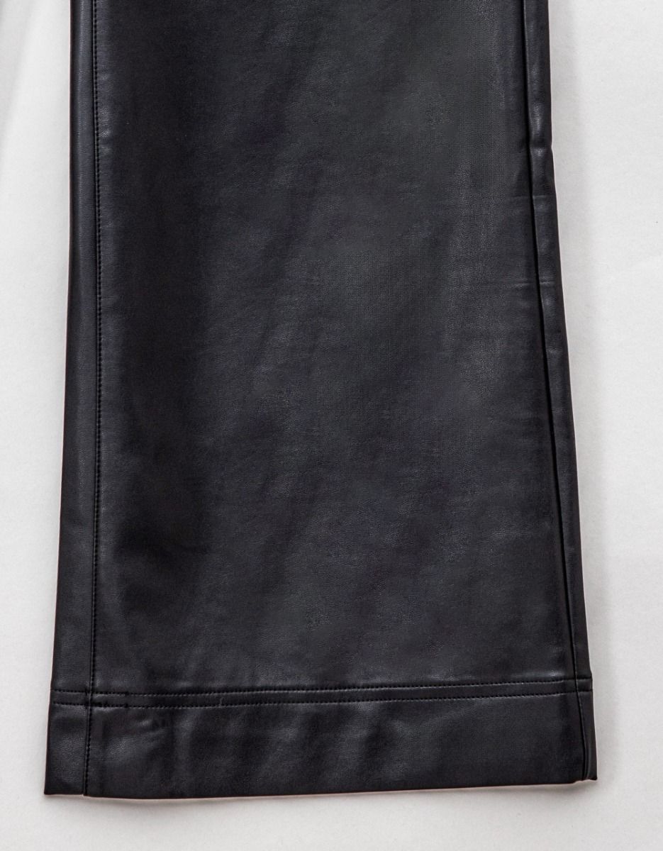 Cerise Faux Leather Pants_1