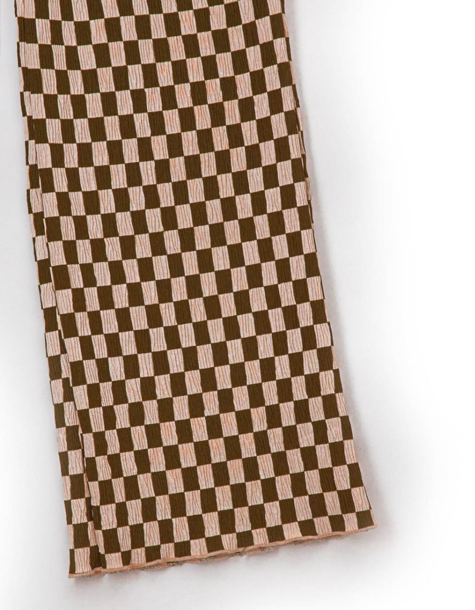 Check Micro Pleat Pants_3