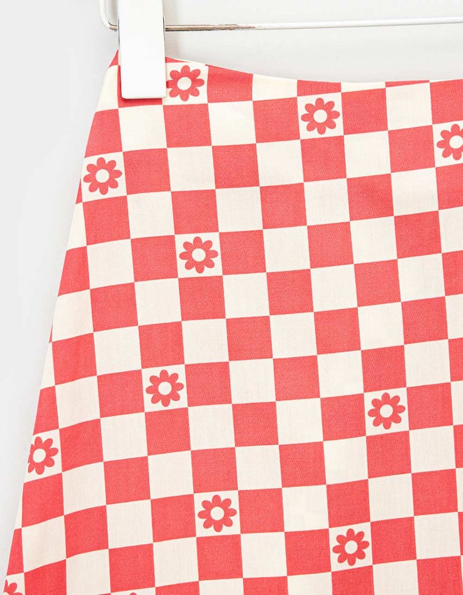 Checkerboard Mini Skirt_5