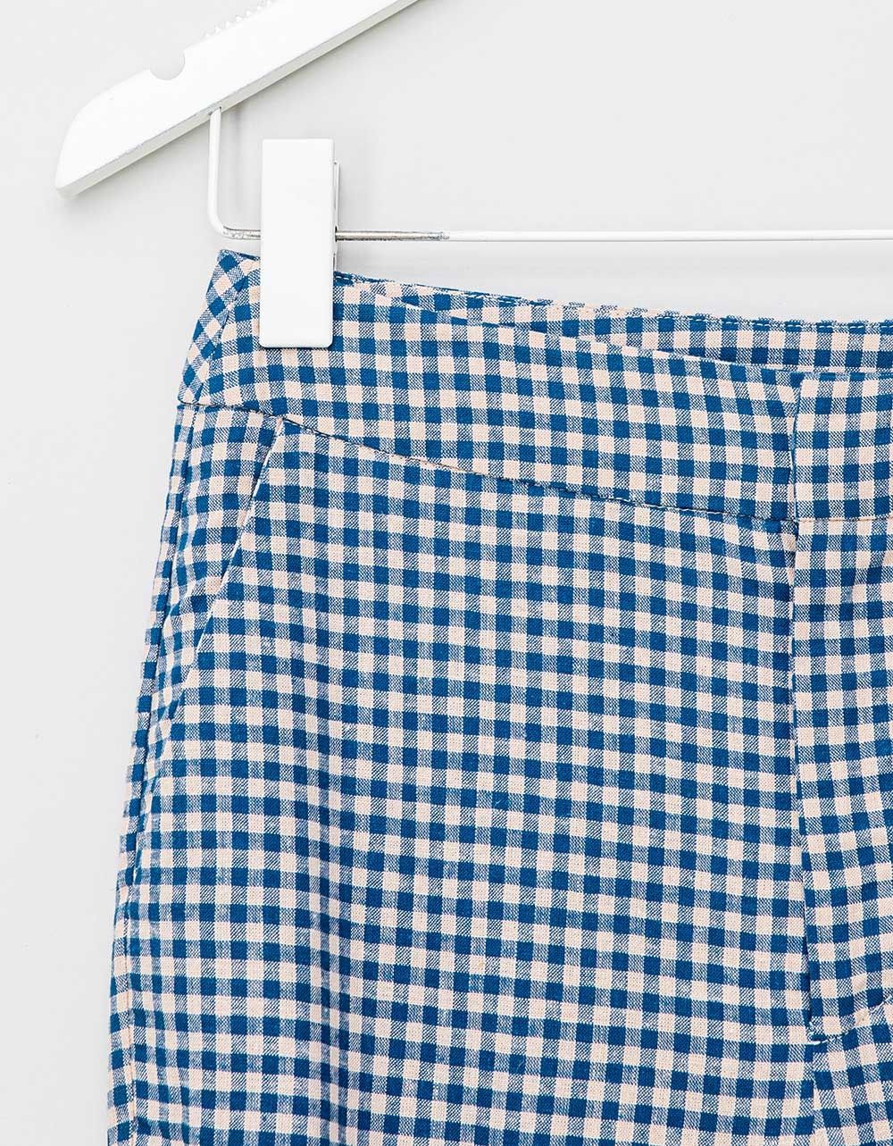 Checks Crop Pant_1