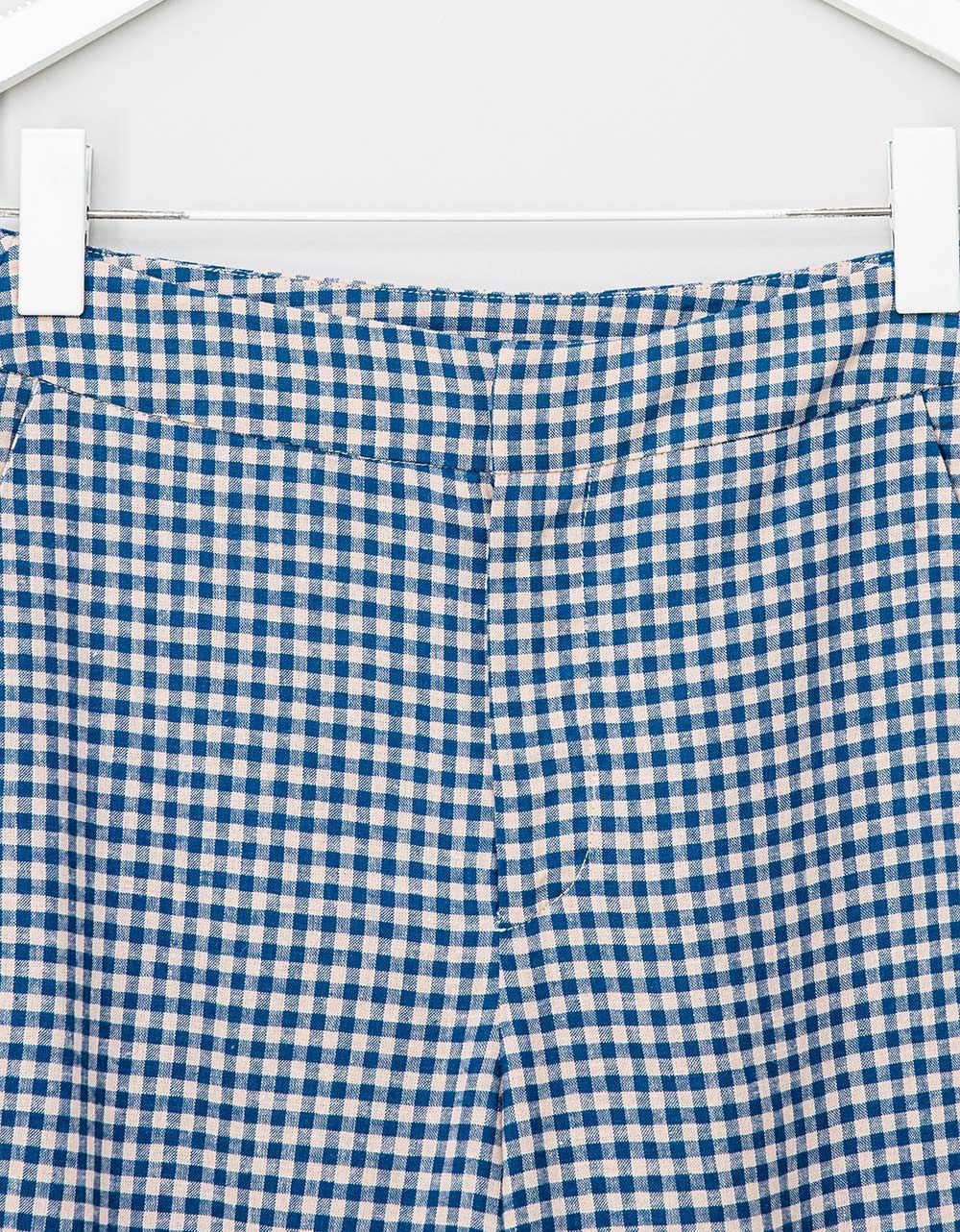 Checks Crop Pant_2