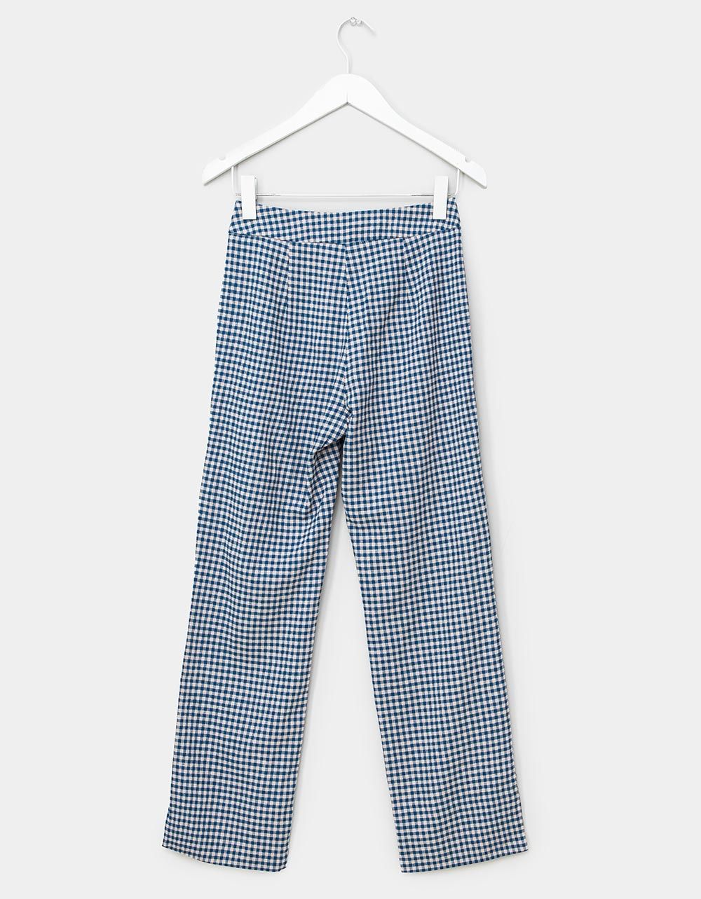 Checks Crop Pant_4