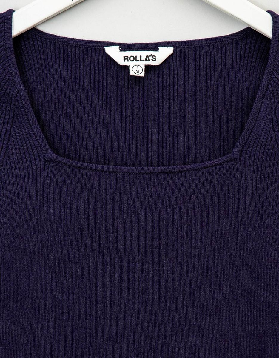 Cherry Rib Top in Indigo_1