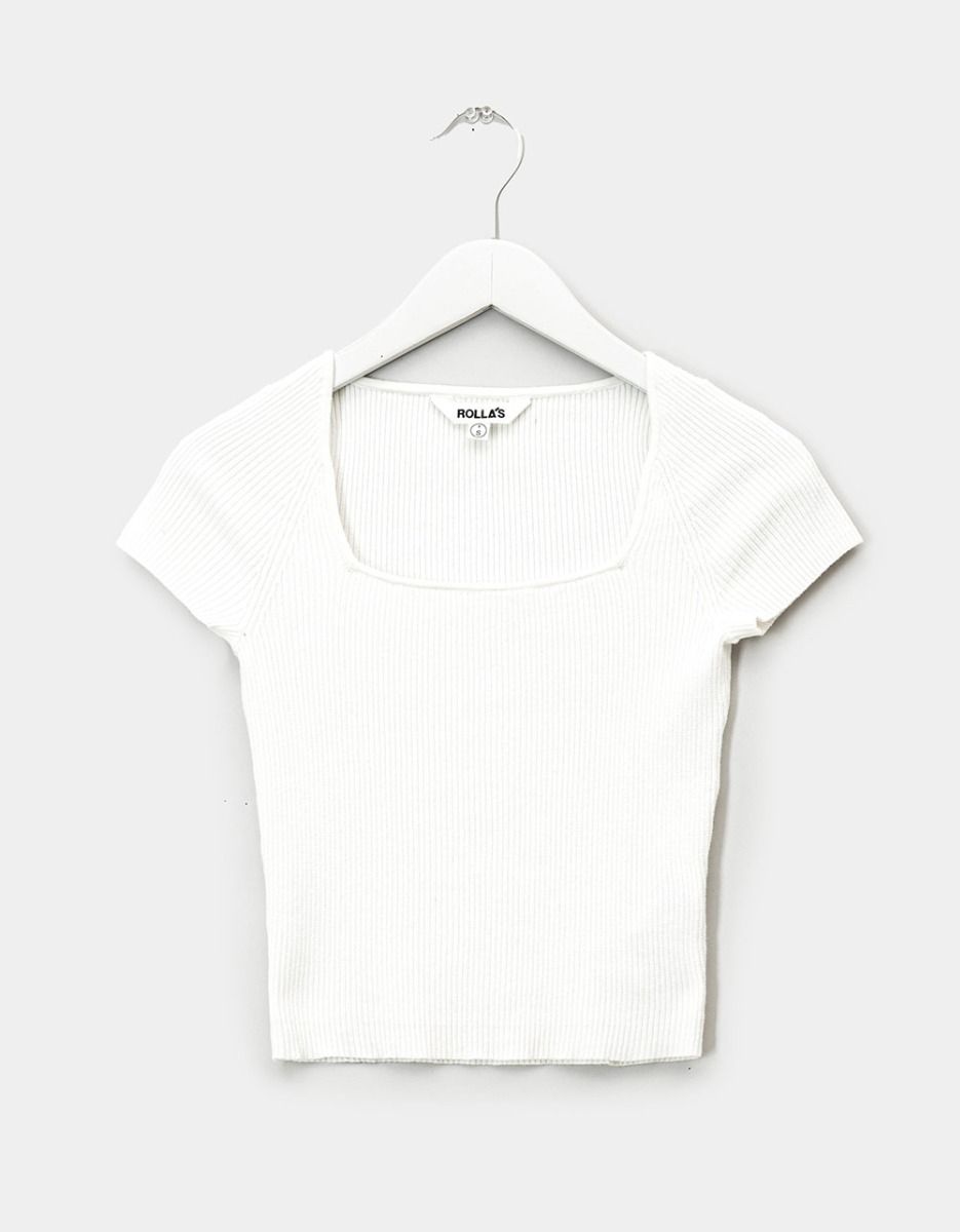 Cherry Rib Top in Ivory_0