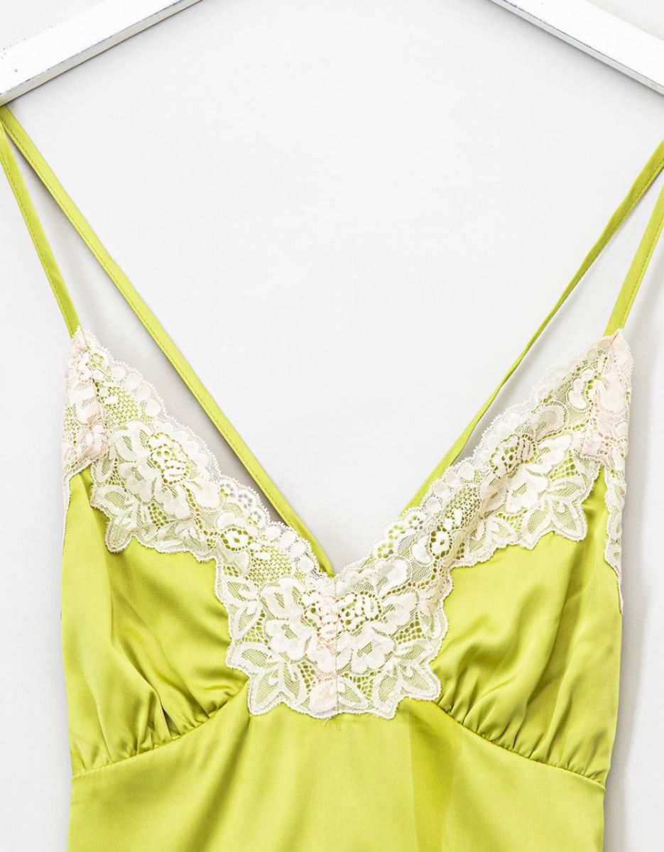Citron Lace Trim Top_4