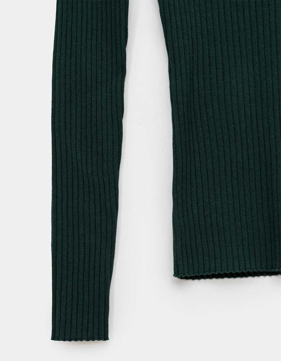 Classic Rib Sweater in Pine_3