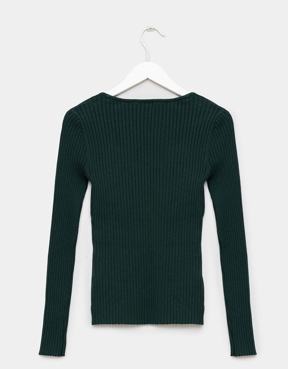 Classic Rib Sweater in Pine_1