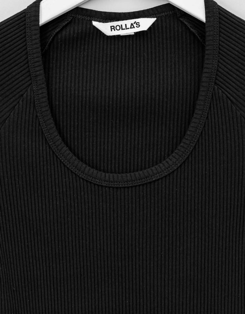 Classic Rib Tee in Black_1