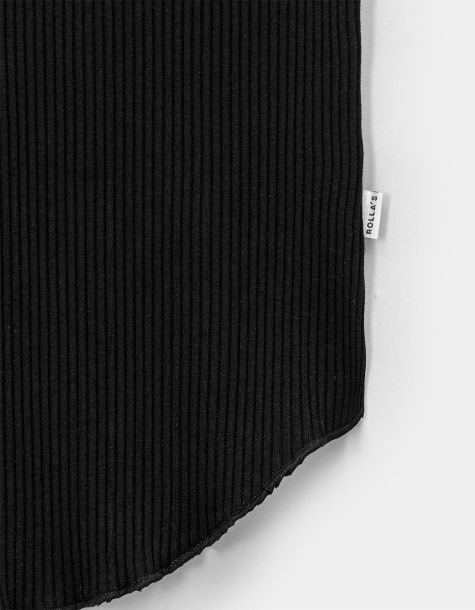 Classic Rib Tee in Black_3