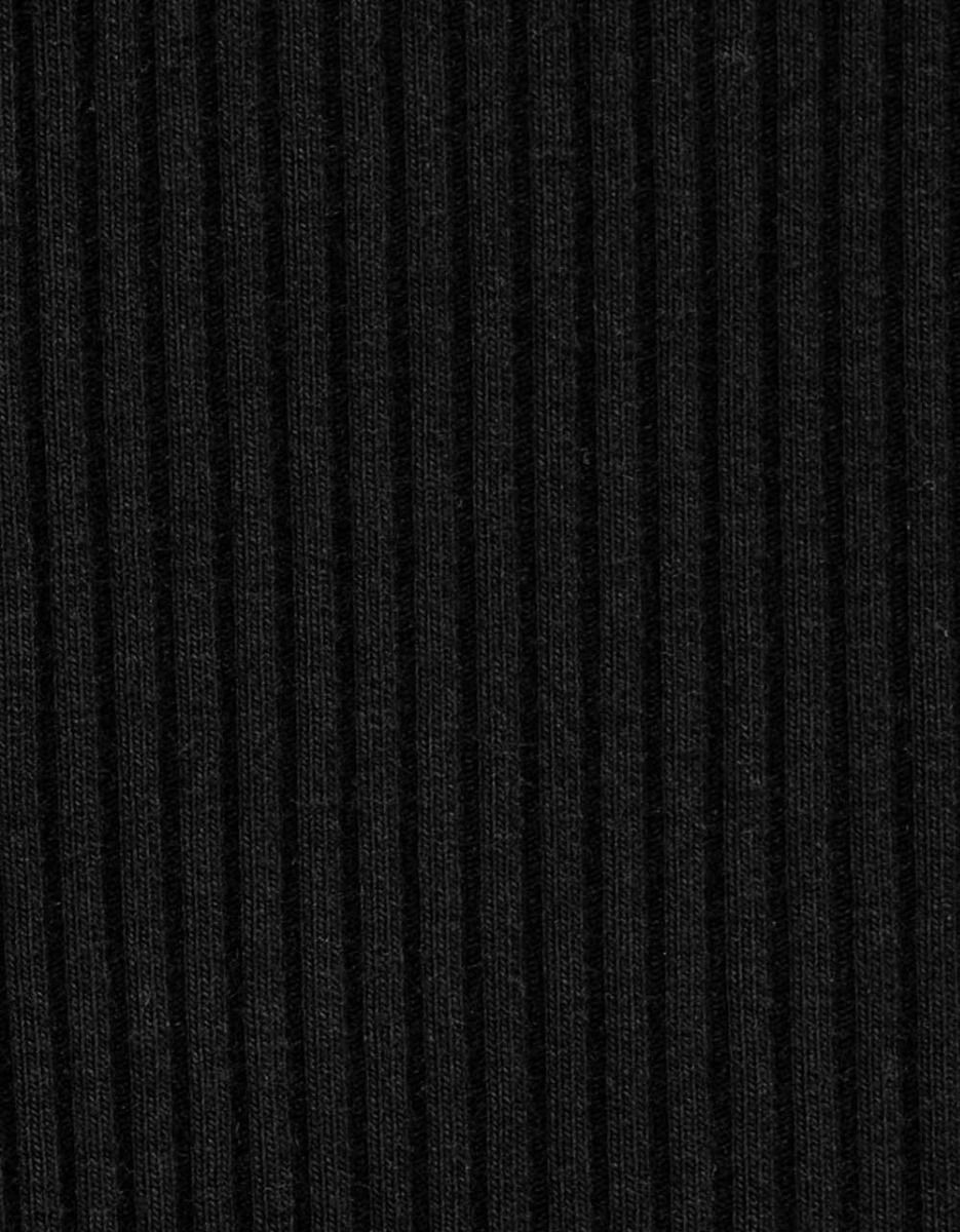 Classic Rib Tee in Black_4