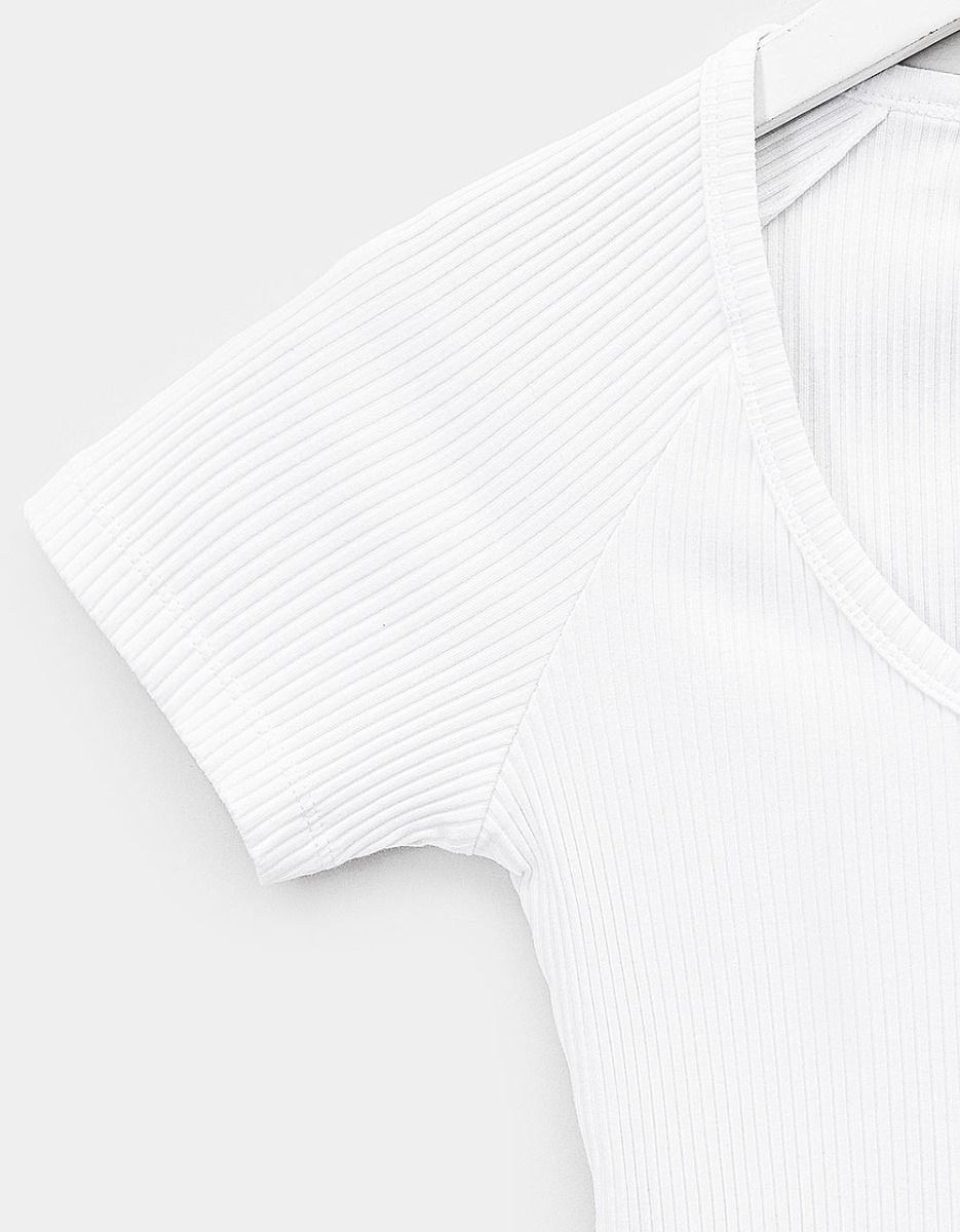 Classic Rib Tee in White_1