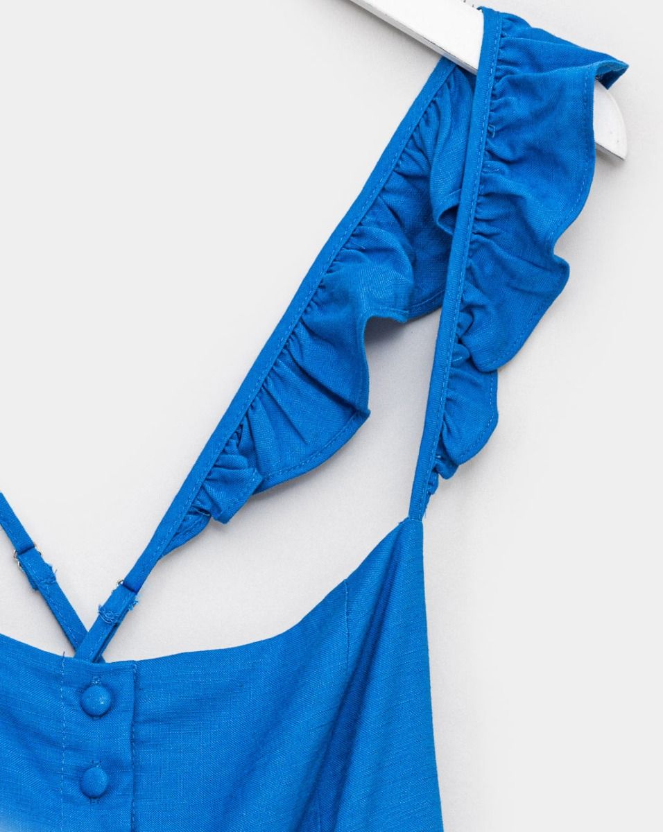 Cobalt Babydoll Midi_2