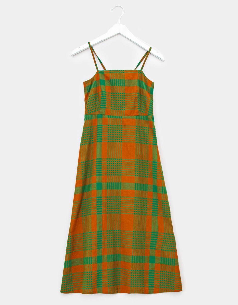 Cotton Checked Dress_0