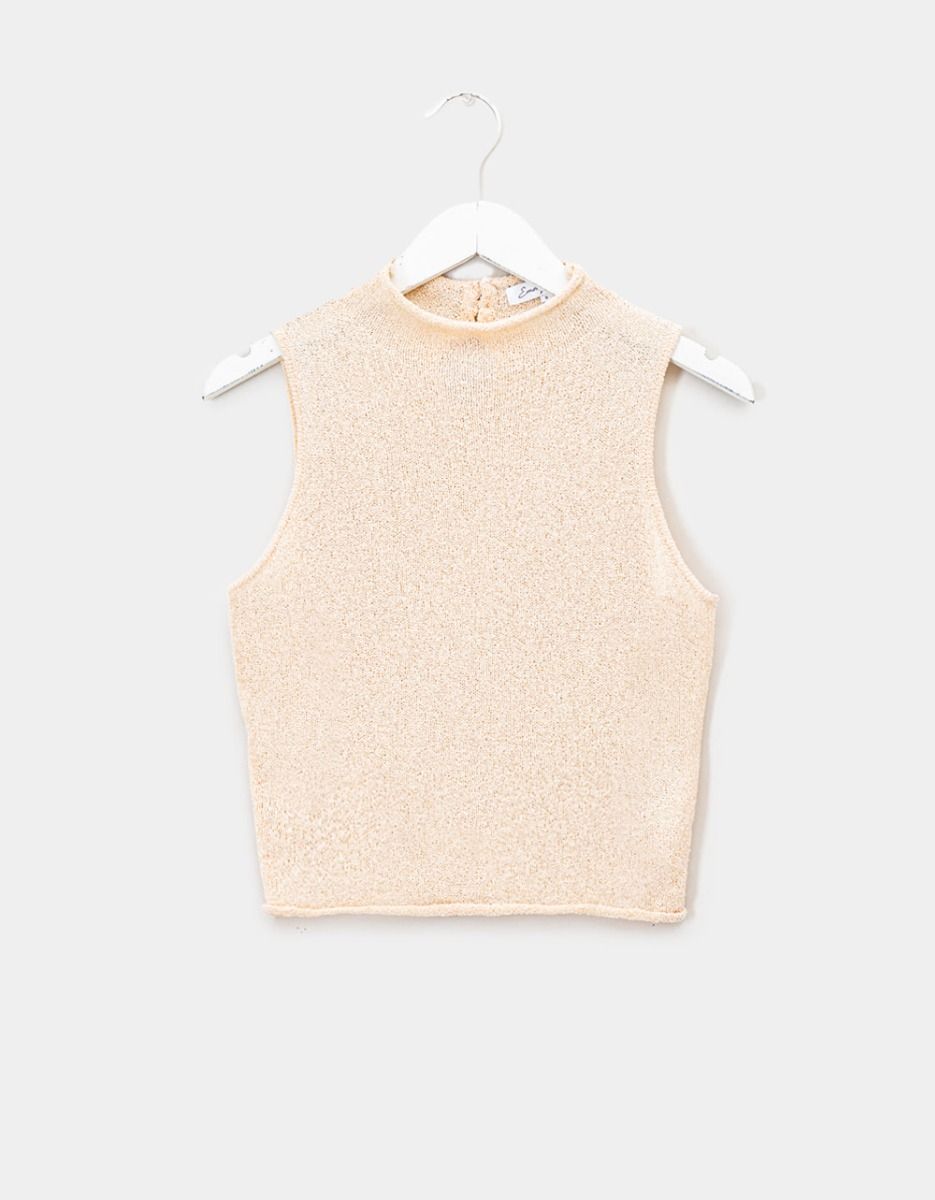 Cou Knit Tank in Natural_0