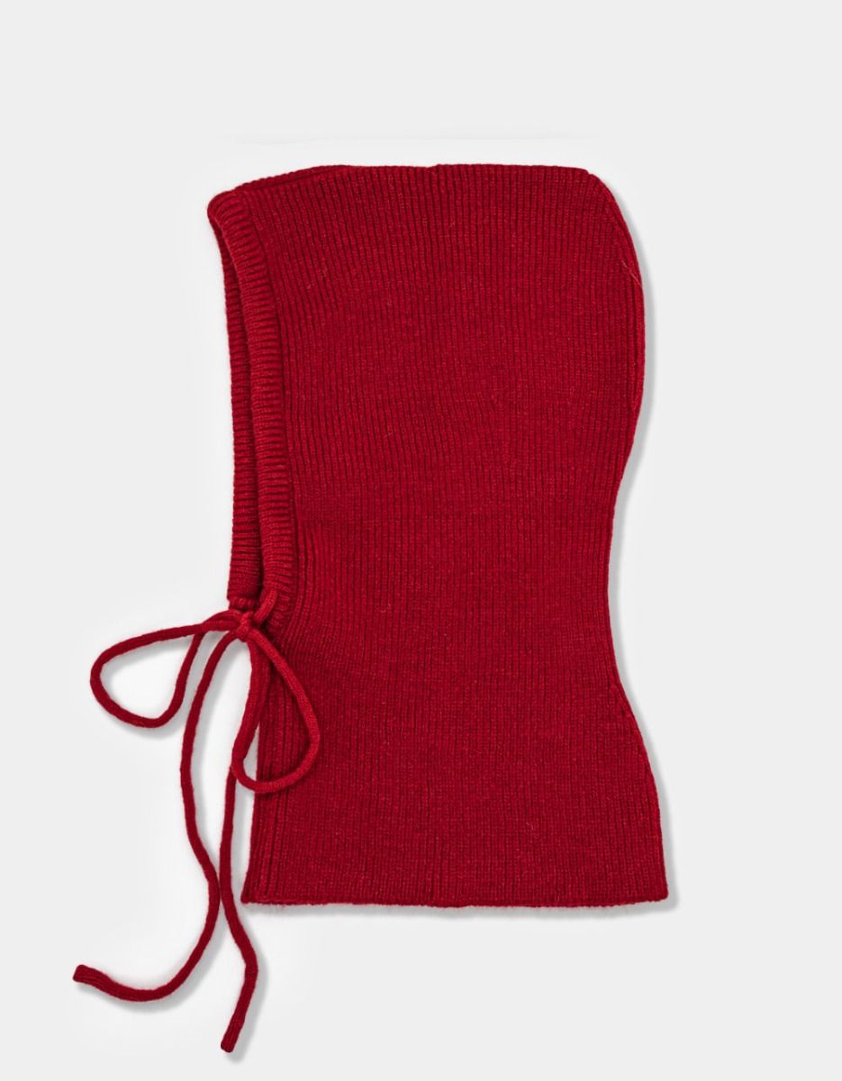 Cozy Hood in Dark Red_0