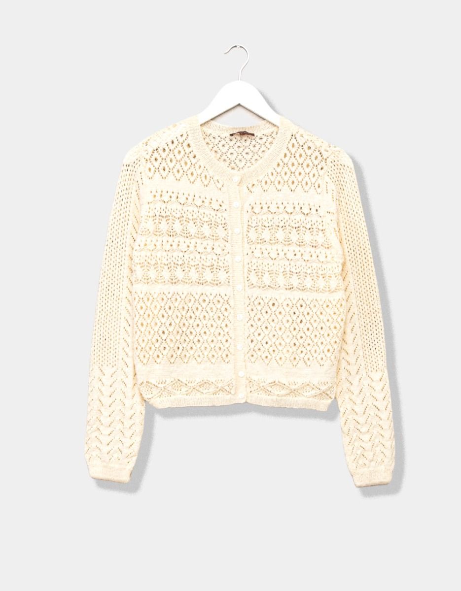 Cream Crochet Cardi_0