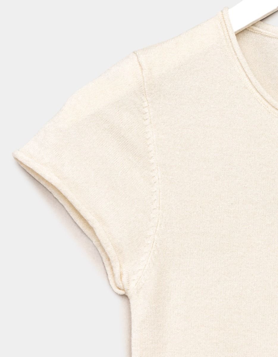Cream Mia Knit Tee_1