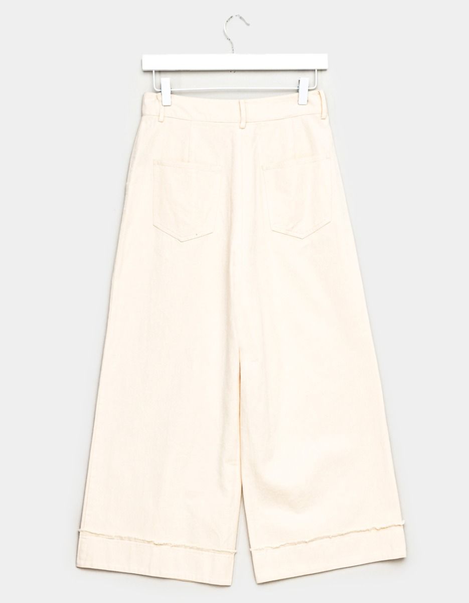 Creme Wide Leg Pants_4