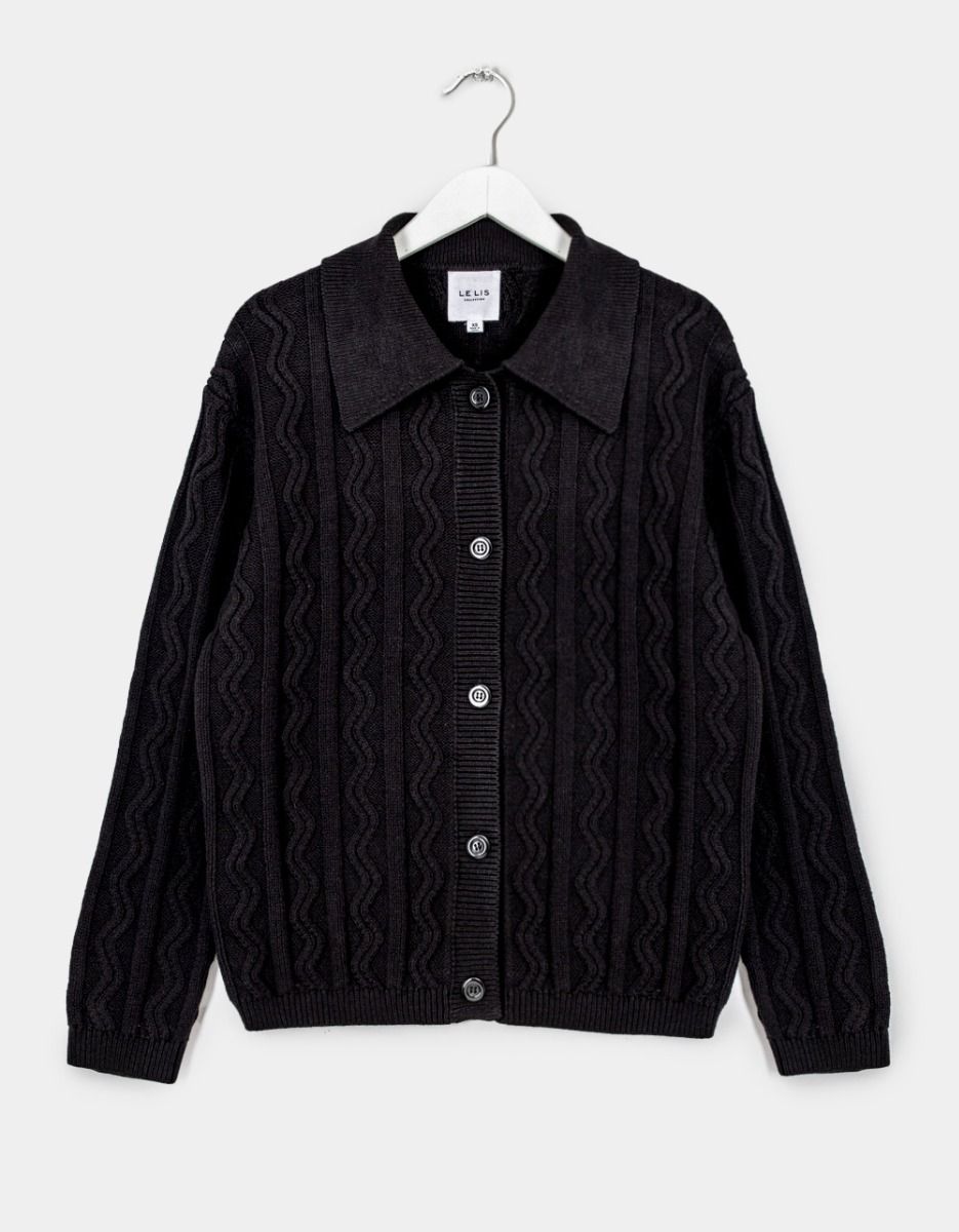 Crochet Effect Cardigan_0