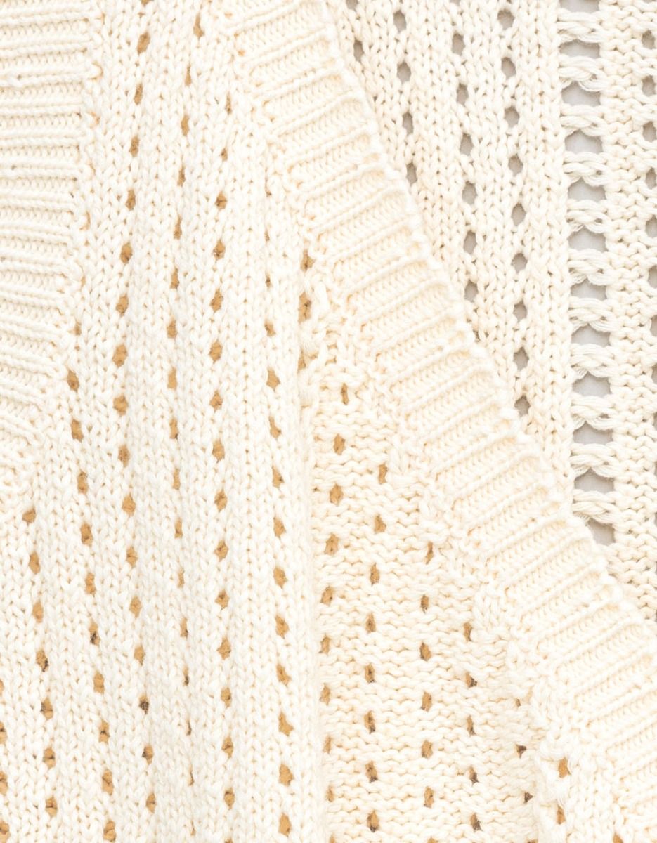 Crochet Tie Vest in ivory_3