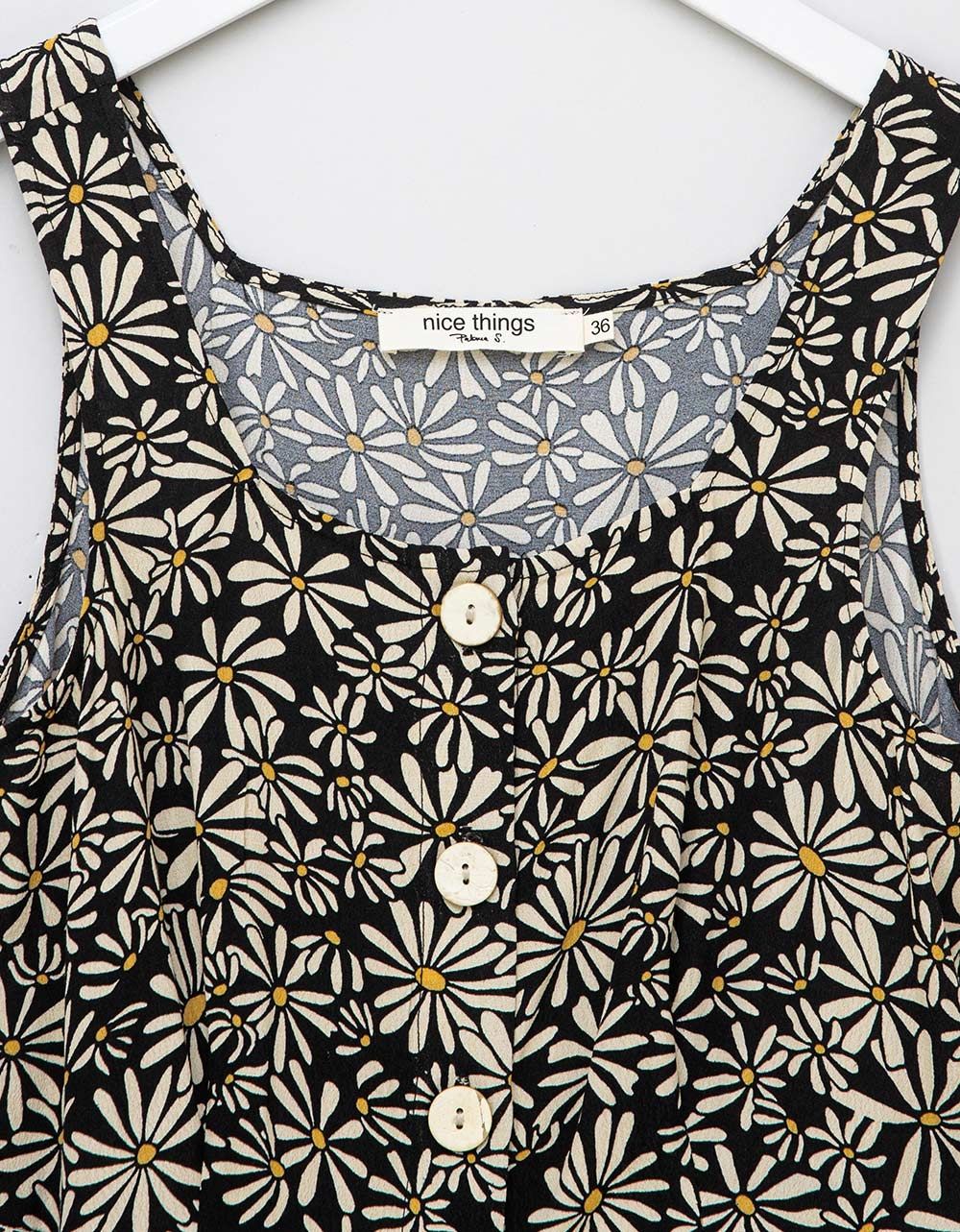 Daisies Print Mini Dress_2