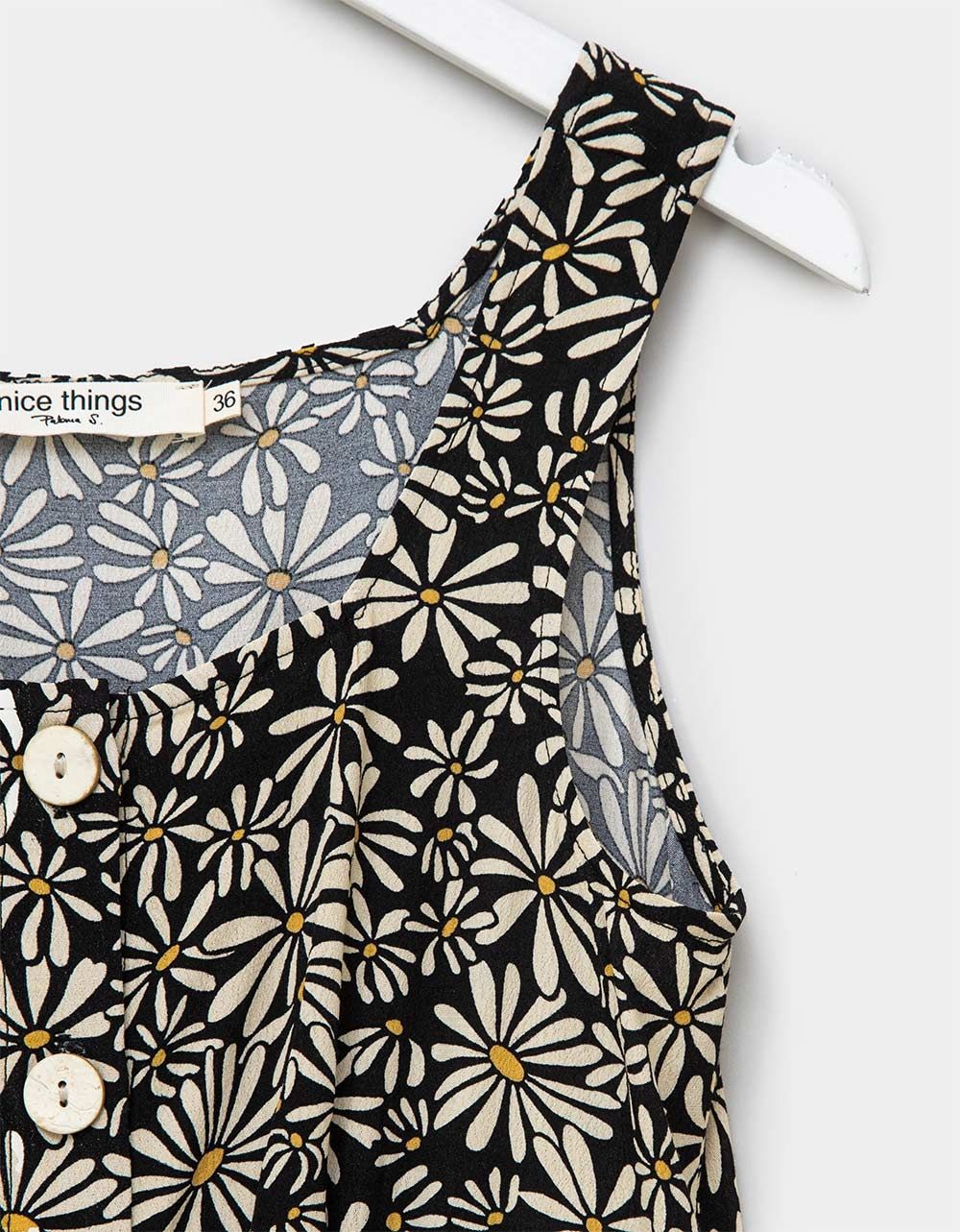 Daisies Print Mini Dress_1