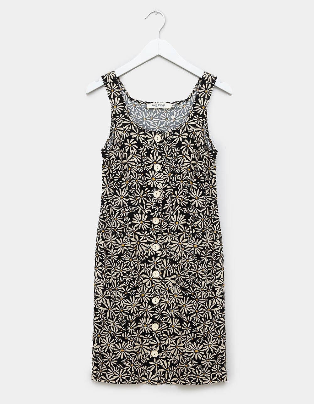 Daisies Print Mini Dress_0