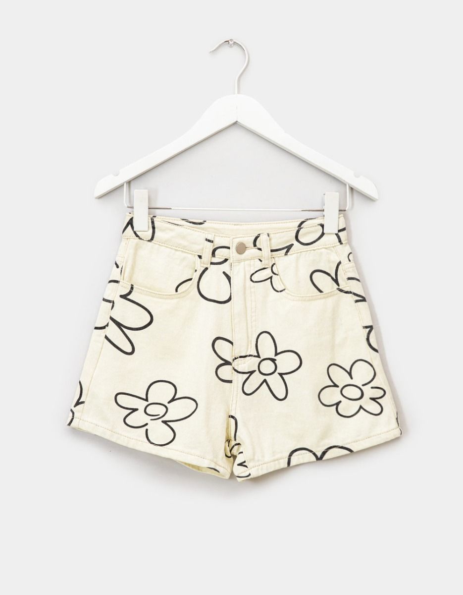 Daisy Print Shorts_0