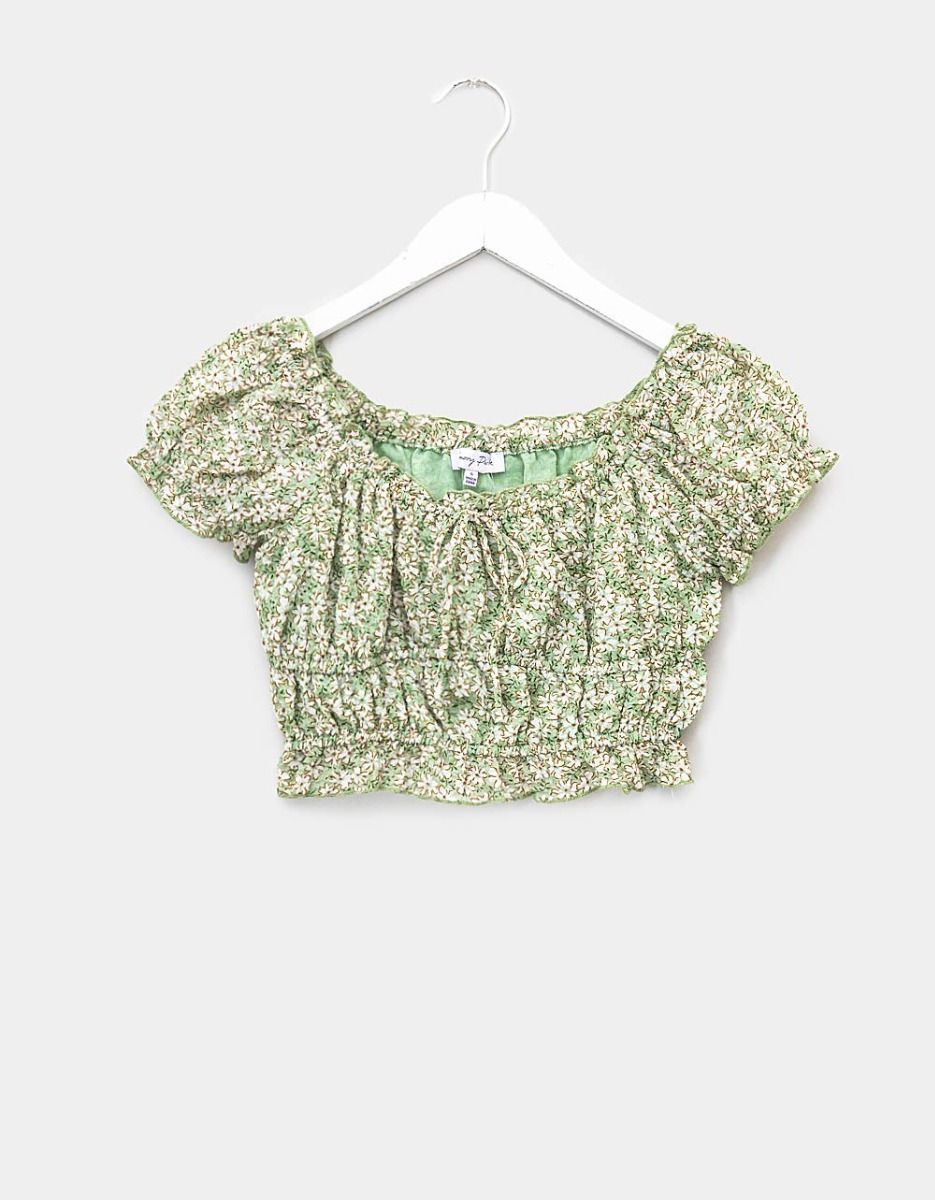 Daisy Verde Crop Top_0